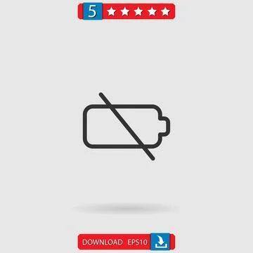 Battery vector icon Stock Illustration