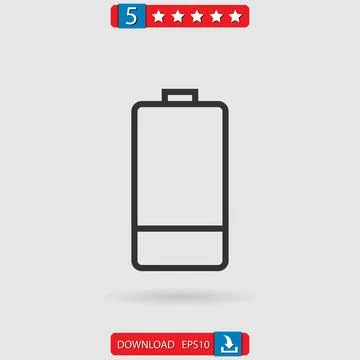 Battery vector icon Stock Illustration
