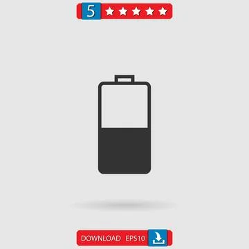 Battery vector icon Stock Illustration
