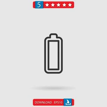 Battery vector icon Stock Illustration