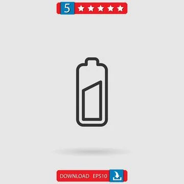 Battery vector icon Stock Illustration