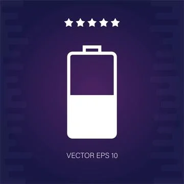 Battery vector icon Stock Illustration