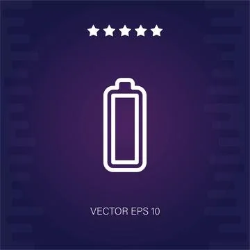 Battery vector icon Stock Illustration