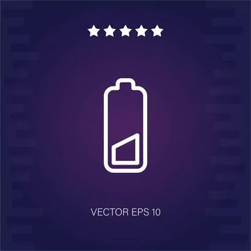 Battery vector icon Stock Illustration