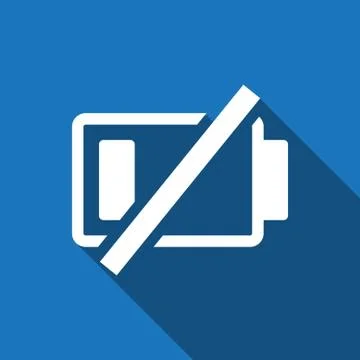 Battery vector icon stock vector illustration flat design 스톡 일러스트