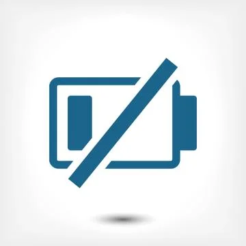 Battery vector icon stock vector illustration flat design イラスト素材