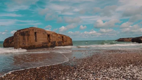 The Battery of Vigso - Denmark coast Stock Footage 251643971