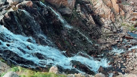 Battery waterfall in Teriberka.  Stock Footage 272575727