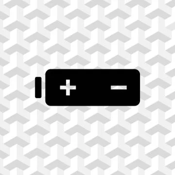 Battery web icon, battery  icon stock vector illustration flat design イラスト素材