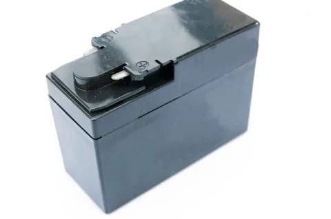 Battery on a white background Stock Photos