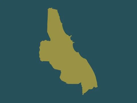 Batticaloa, Sri Lanka. Solid color shape Stock Illustration