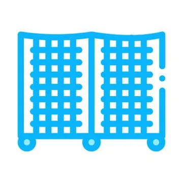Batting Cage Icon Vector Outline Illustration Stock Illustration