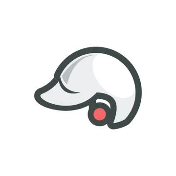 Batting Helmet Stock Illustration