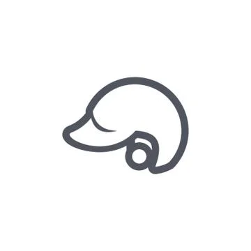 Batting Helmet Stock Illustration