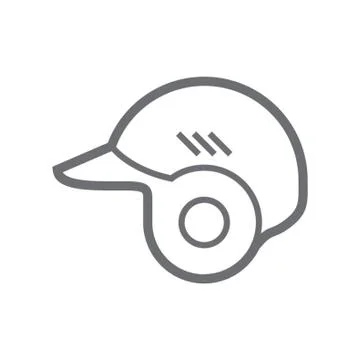 Batting Helmet Stock Illustration