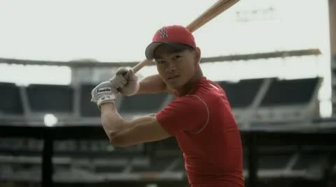 Batting Practice 3 Stock Footage 12322920