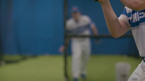 Batting practice. Stock Footage 134493643