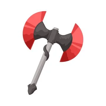 Battle axe illustration Stock Illustration