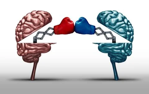 Battle Of The Brains Stock Illustration