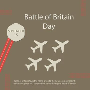 Battle of Britain Day Illustrazione stock