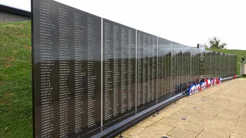 Battle of Britain Memorial Wall 스톡 동영상 219685656
