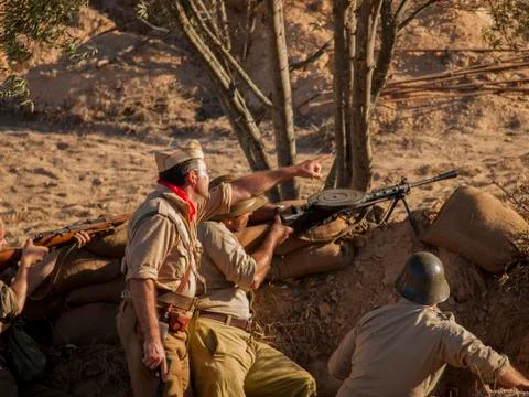 Battle of the Ebro 스톡 사진