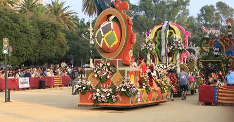 Battle of the Flowers 3 Video stock 80826401