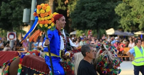 Battle of the Flowers 33 Video stock 80058348