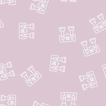 Battle game line seamless pattern Stock Illustration