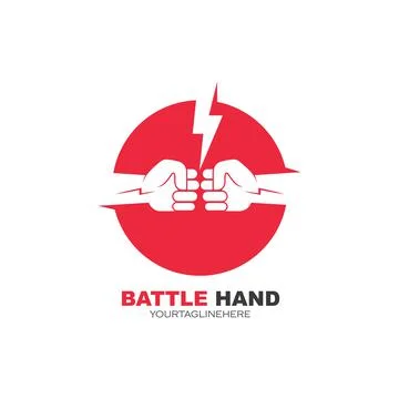 Battle hand icon vector illustration design Illustrazione stock