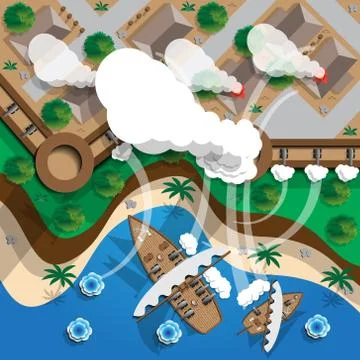 Battle. Stock Illustration