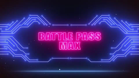Battle Pass Max Alert Animation for Seasonal Tier Completion Stock Footage 327343712