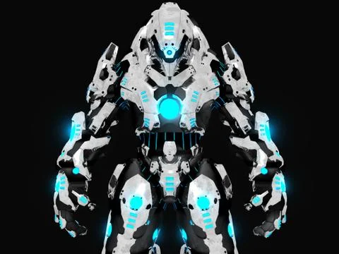 Battle robot Stock-Illustration