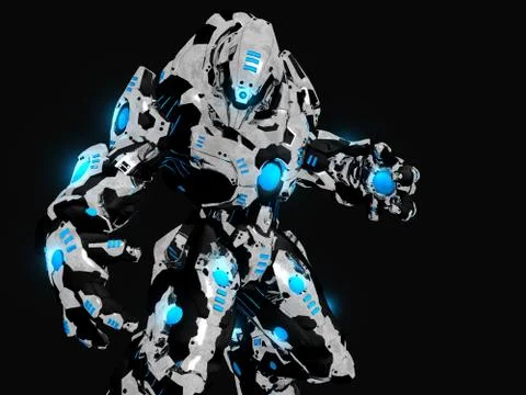 Battle robot Stock-Illustration