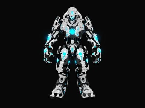 Battle robot 스톡 일러스트