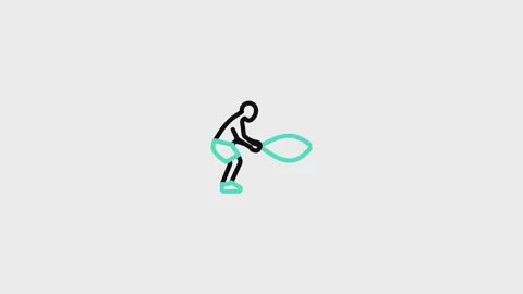 Battle Rope Animated Icon Stock Footage 320226356
