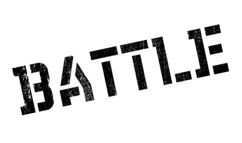 Battle rubber stamp Stock Illustration