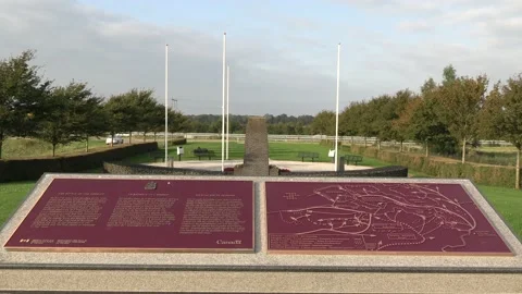 Battle of the Scheldt memorial area Video stock 165053570