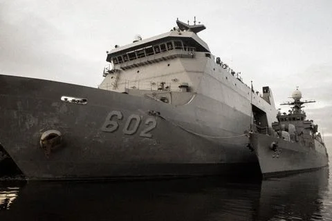 Battle ship Stock Photos