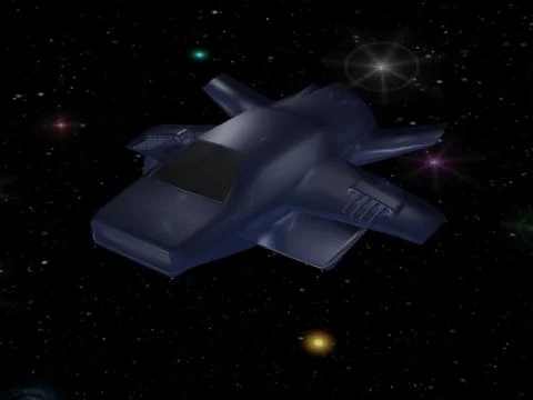 Battle spaceship Illustrazione stock