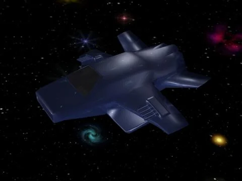 Battle spaceship Stock Illustration