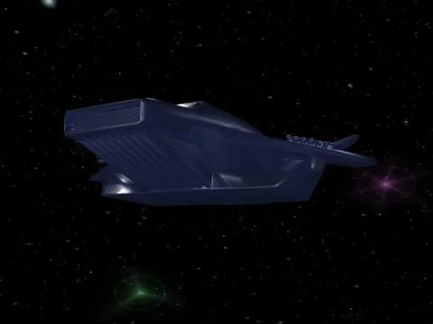 Battle spaceship Stock Illustration