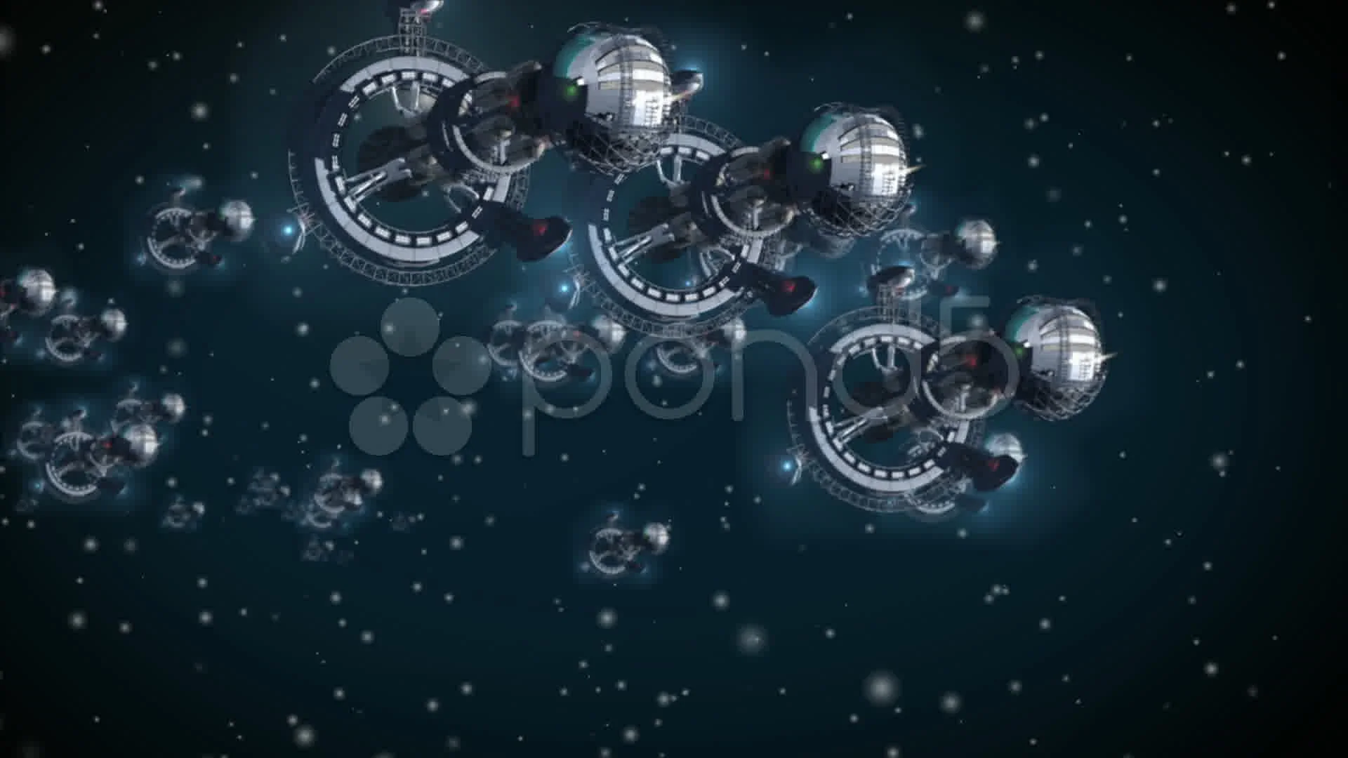 Battle star ships attacking Stock Video Pond5