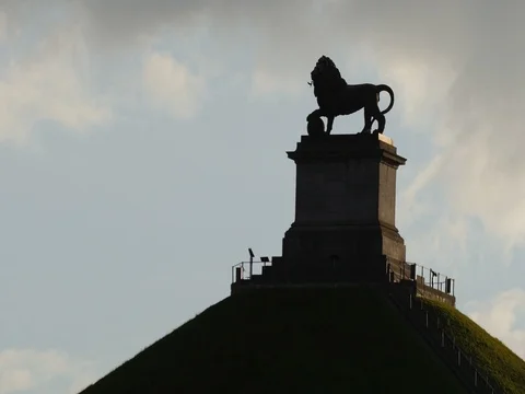 Battle Of Waterloo, Waterloo Battlefield, Butte Du Lion,  Belgium Stock Footage 75016229