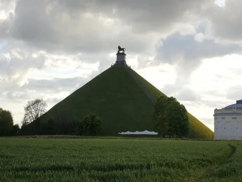 Battle Of Waterloo, Waterloo Battlefield, Butte Du Lion,  Belgium Stock Footage 75017728