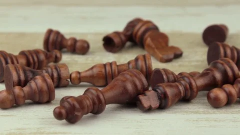 Battlefield black chess Stock Footage 78555698