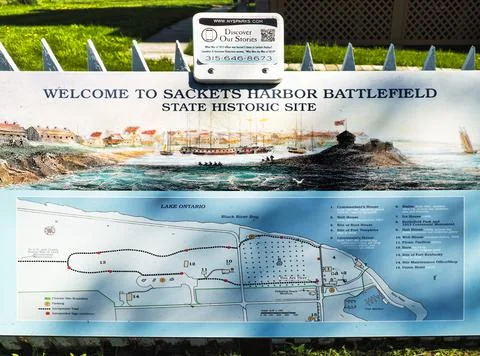 Battlefield walking map Stock Photos
