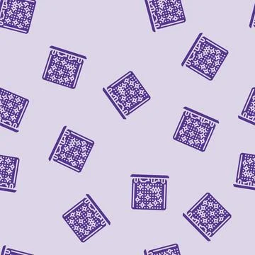 Battleship board game table glyph seamless pattern Stock Illustration