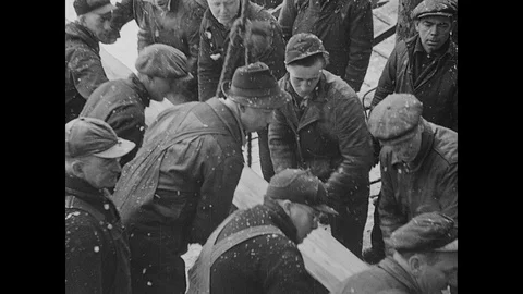 Battleship built sets off for Australia and Australian nurses on parade Stock Footage 109511248