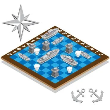 Battleship. Stock Illustration